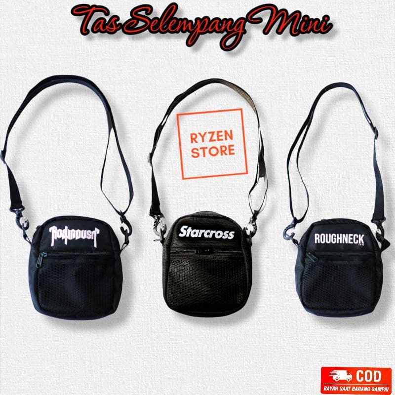 Tas Slingbag Roughneck 1991 ~ Starcross ~ Rowndivision Tas Selempang Pria Wanita