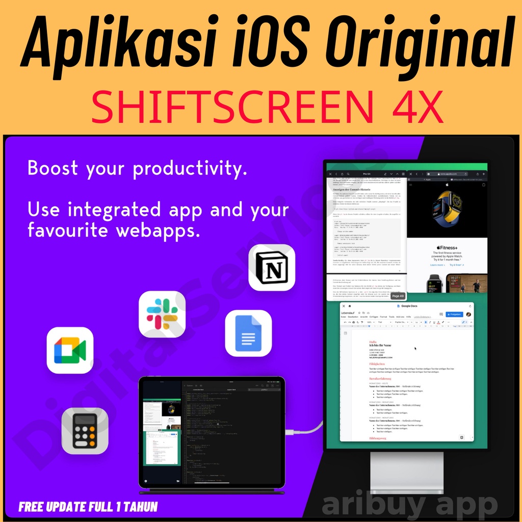 Shiftscreen - Second screen for your iPad and iPhone ORIGINAL