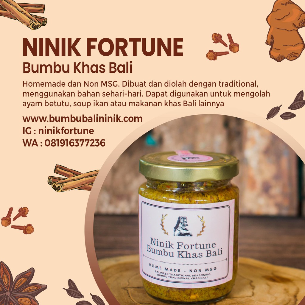 

Ninik Fortune Bumbu Dapur Bumbu Masak Serbaguna Khas Bali