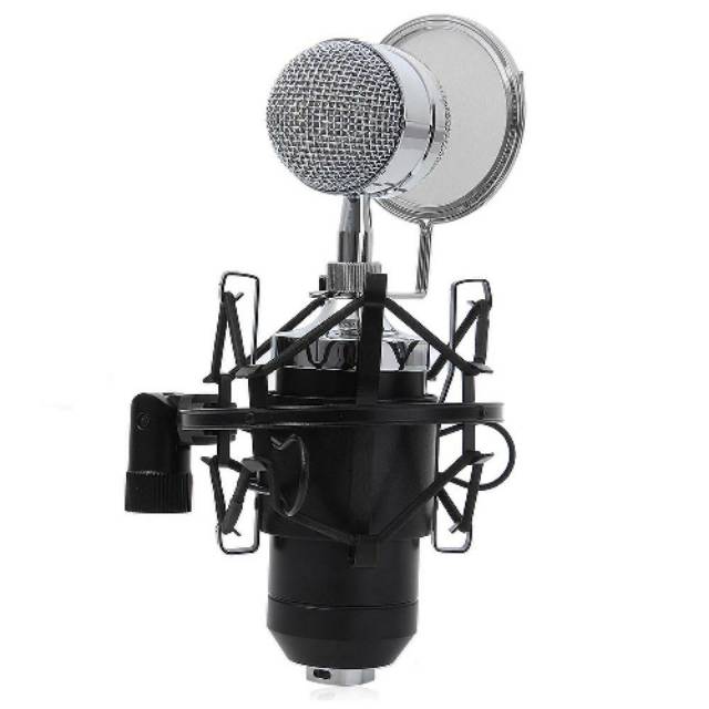 Paket Smule BM 8000 MICROPHONE CONDENSER bm8000 + shock proof mount