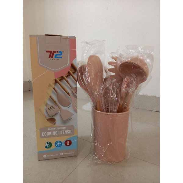 Tritu T2 Sutil Silicon Cooking Utensil Silicon Kitchen Set Spatula Tritu