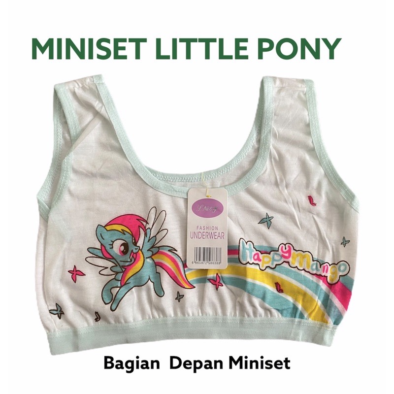 Miniset Anak Perempuan Cewek SD SMP Remaja ABG Kutang BH Beha Bra Remaja Mini Set Anak Littlepony