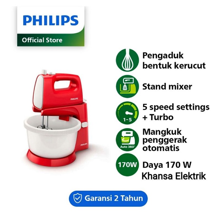 Philips Stand mixer Mikser duduk Philips HR 1559 Warna random