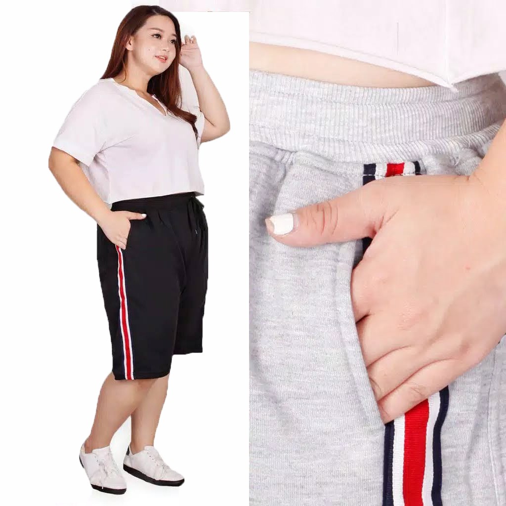 Celana Pendek Wanita Jumbo Big Size 3XL Kenly Pendek Short Pants - JCCollections