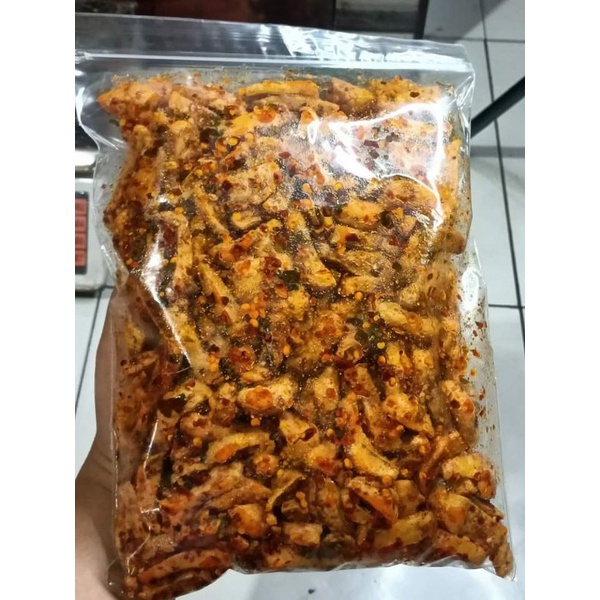 

[ Hayochips ] basreng daun jeruk 1KG ekstra pedas murah SNACKS PEDAS