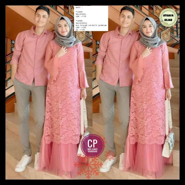 [DISINI BISA COD] COUPLE MILANO | GAMIS SOLO BTC