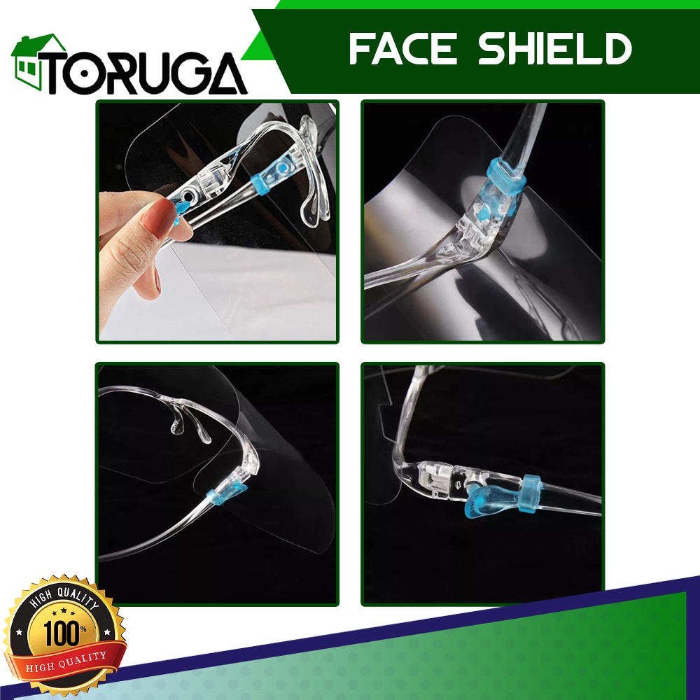 Faceshield Kacamata Nagita Frame Mika Tebal face shield dewasa / FACE SHIELD KACAMATA NAGITA / FACESHIELD DEWASA BENING