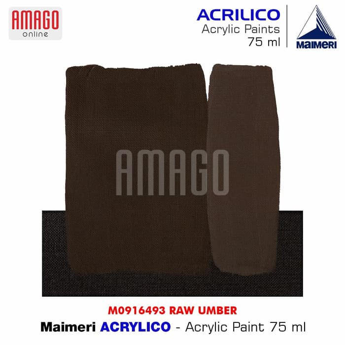 MAIMERI ACRILICO - ACRYLIC PAINT - RAW UMBER - 75ML - M0916493