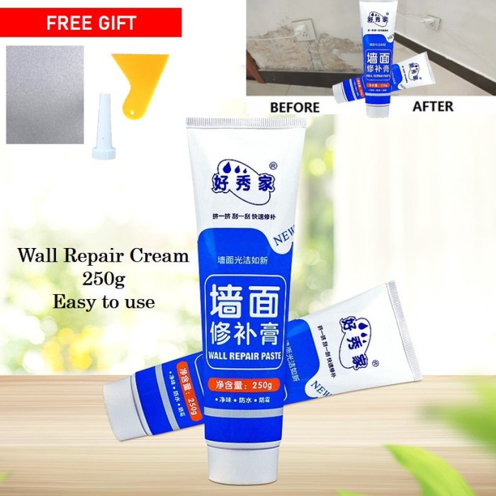 [BISA COD] Dempul Plamir Tambal lubang tembok Wall Crack Repair Paste Waterproof depul pelamir tabal retak tebok diding