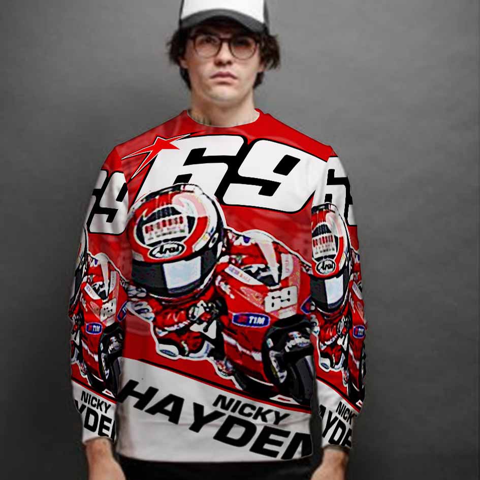 Nicky Hayden Caricature MotoGP Sweatshirt