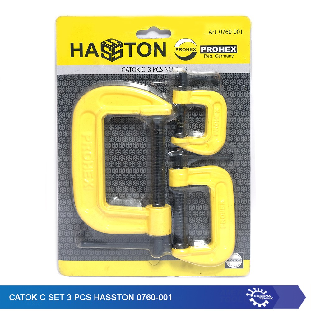 Catok C Set 3 Pcs Hasston 0760-001