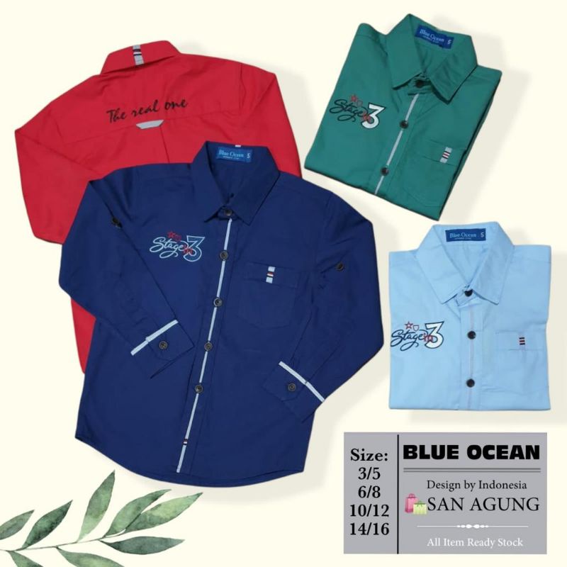 Kemeja Impor Anak Laki Lengan Panjang 2-14 Tahun|Kemeja Anak Cowok Jumbo |Kemeja GNWT|Kemeja Tosca