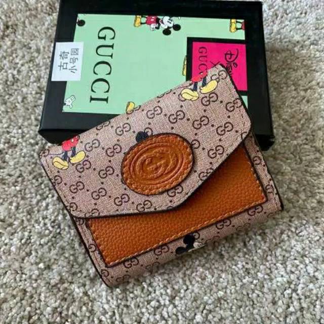 Gucci mini wallet Disney Mickey free Box