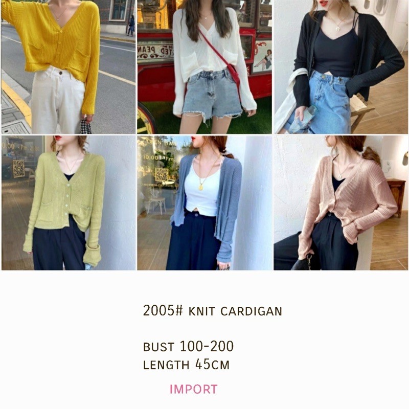 Cardigan knit 2005 Import