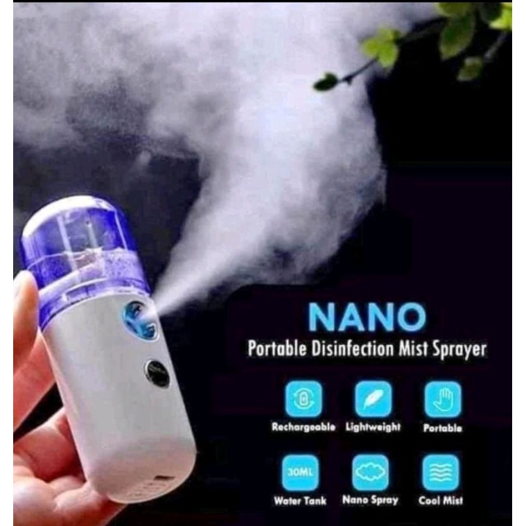 NANO SPRAY PORTABEL MINI - ALAT SEMPROT WAJAH - ALAT PELEMBAB WAJAH - NANO SPRAY MURAH - NANO SPRAY 