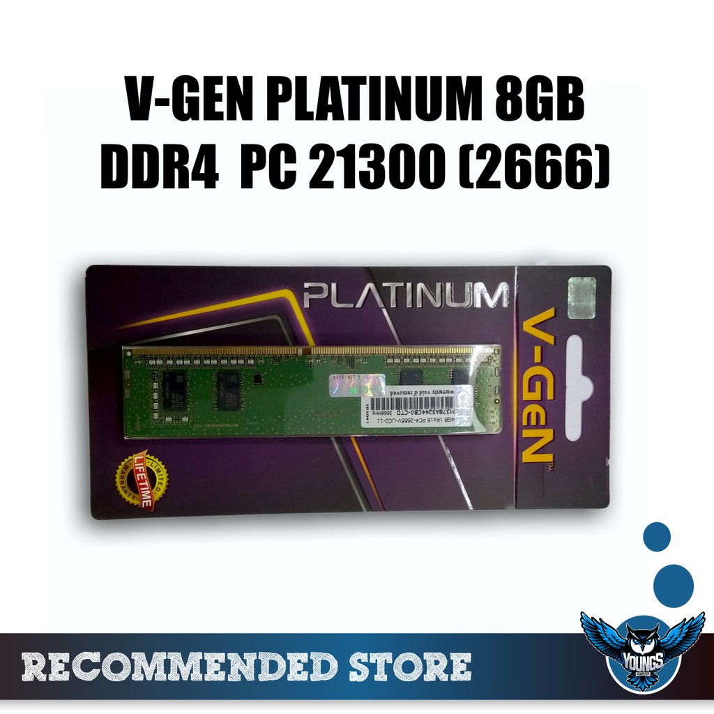 RAM PC V-GEN PLATINUM DDR4 8GB 2666 PC-21300 LONGDIMM VGEN