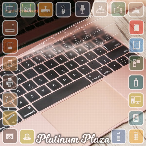 TPU Keyboard Cover for Macbook Air Pro Retina 13 15 17 - 4H8YF - Transparent`2PFWQ9-