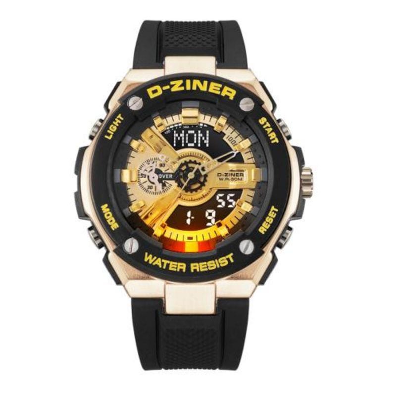 JAM TANGAN PRIA D-ZINER D8237 DUAL TIME