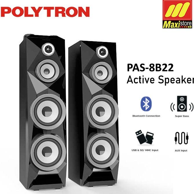 paling diminati] Speaker Aktif Bluetooth Polytron PAS-8B22 Garansi Resmi - Maxistore