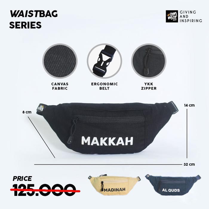 Ammar Kids Tas Selempang Anak Kanvas