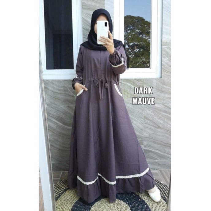 Gamis Heisya M, L, XL, Ity crepe Basic