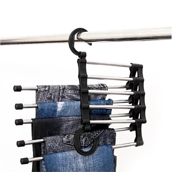 PAKET 2 PCS hanger Gantungan Celana Panjang Jeans PREMIUM BUY 1 GET 1