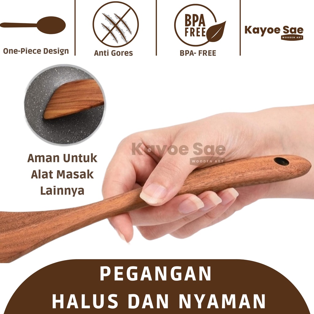 SPATULA JEPANG / SUTIL JEPANG / SOLET JEPANG SUTIL KAYU JEPANG SUTIL KAYU