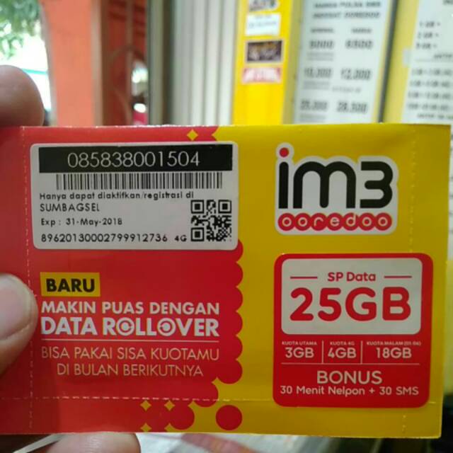 PERDANA INTERNET INDOSAT 25GB