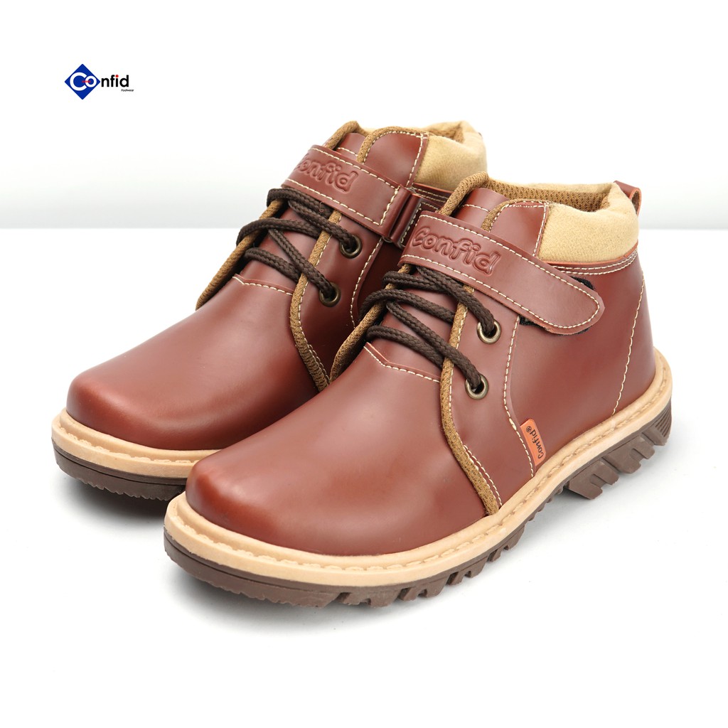  Sepatu  Boots  Casual Tali Anak  Slip Bahan Kulit  Sintetis 