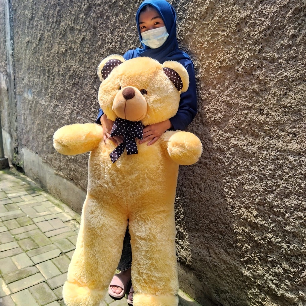 BONEKA TEDDY BEAR POLOSAN XXL |  BERUANG BESAR | BONEKA TEDDY BEAR 1 METER | TEDDY BEAR MURAH 1 METER