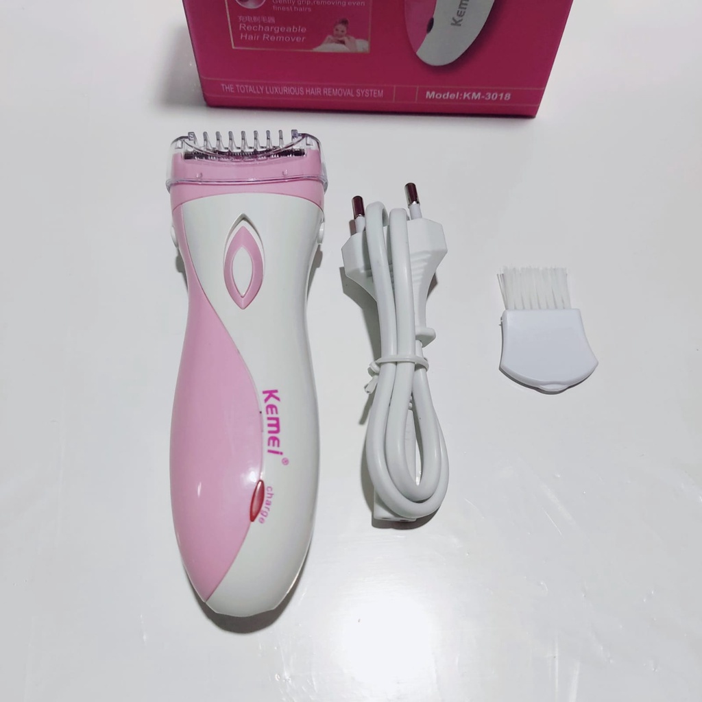 PROMO!! Alat Cukur Bulu Kemei KM-3018 Lady Shaver Woman Cukuran Wanita KM 3018