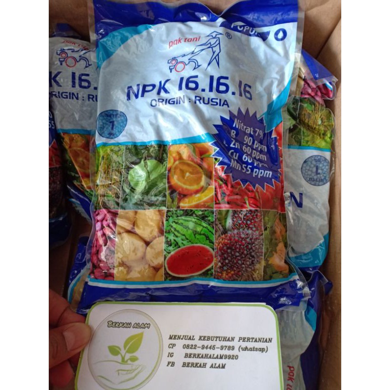 NPK 16-16 pak Tani 1kg origin rusia