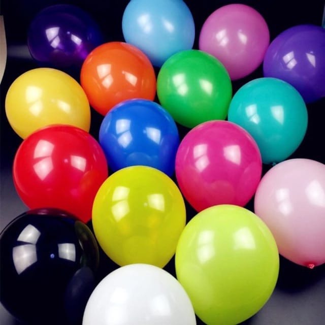 BALLON METALIC PREMIUM  SUPER TEBAL 12 INCH / 30 CM ISI 100 PCS