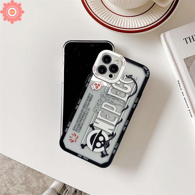 Soft Case TPU Motif Kartun One Piece Untuk IPhone 11 7 8Plus X 6 6s XR XS Max SE 2020 12 13 Pro Max