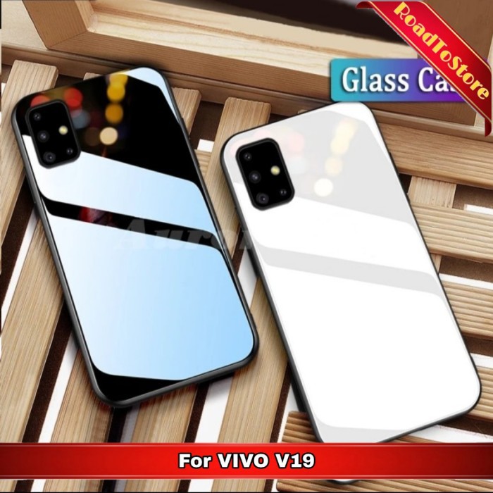 Casing Soft Hard Case VIVO V19 V 19 HK Tempered Glass Softcase