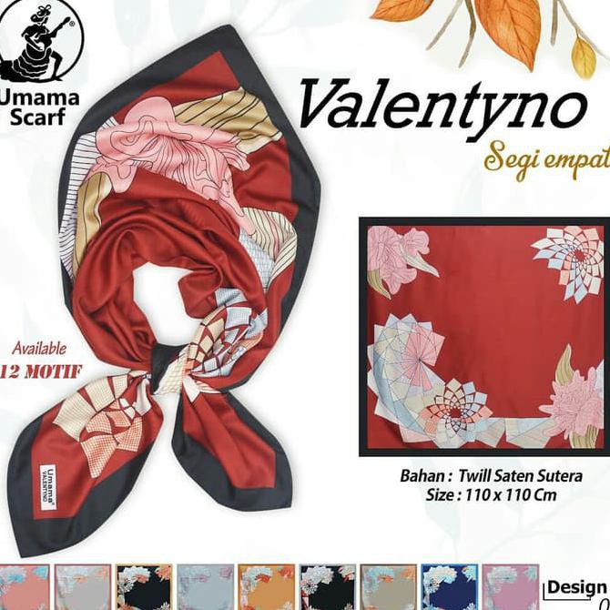 Jilbab Segiempat Umama Satin Valentyno Baru 01 / Hijab Umama Grosir