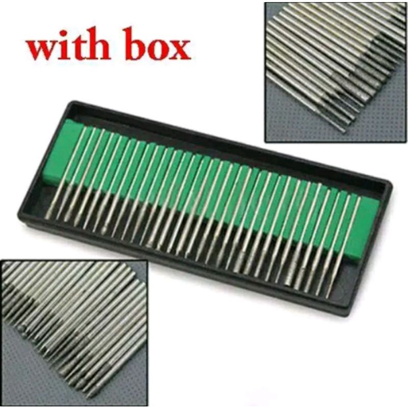 mata bor tuner mata bor ukir 30 pcs drill diamond intan tuner bor set mata tuner bor