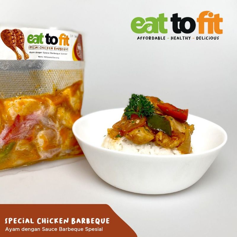 

FROZEN FOOD MAKANAN DIET EAT TO FIT SPECIAL CHICKEN BARBEQUE - 100 gr | Eat To Fit bisa dinikmati dimanapun dan kapanpun. Pilihan makanan yang praktis, mudah, cepat dan sehaat