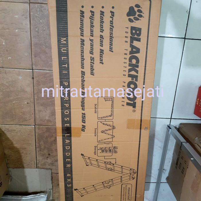 Tangga Lipat Aluminium Merah Blackfoot 3.47M