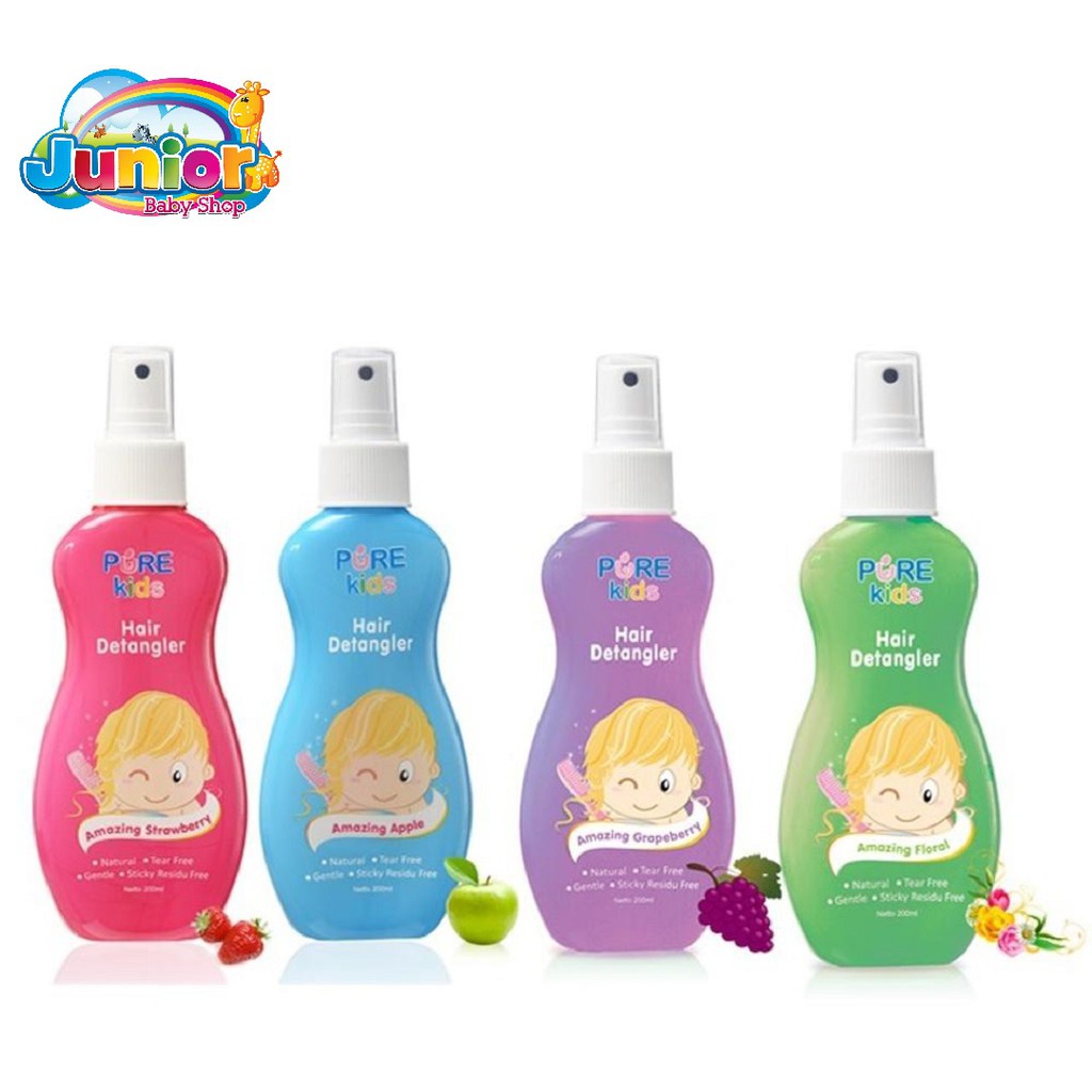 Pure Kids Hair Detangler 200ml - Spray Rambut Anti Kusut