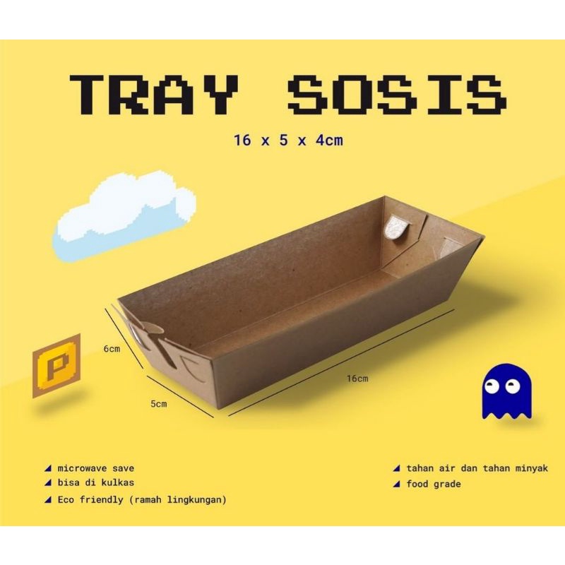 

PAPER TRAY SATE / HOT TANG / YAKITORI / CORN DOG FULL LAMINASI PE 16x5x4