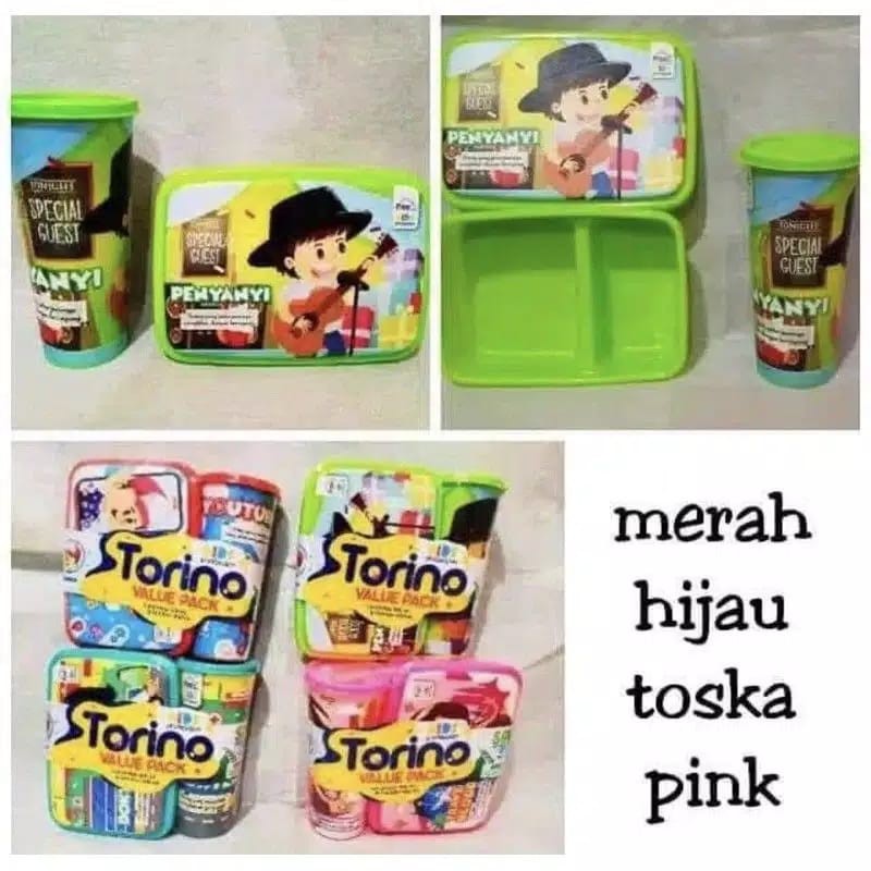 AJP Kotak Makan Set Lazio Value Pack Biggy Lunch Box Set