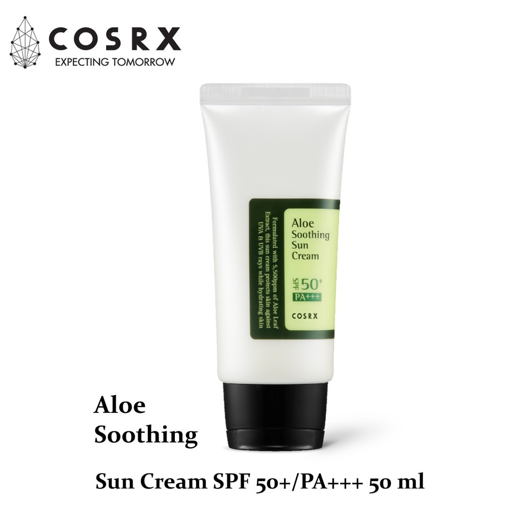 Sunscreen COSRX Aloe Soothing Sun Cream SPF 50+ PA 50 ml BPOM - Sunblok Sunblock Wajah - Crosx Corsx