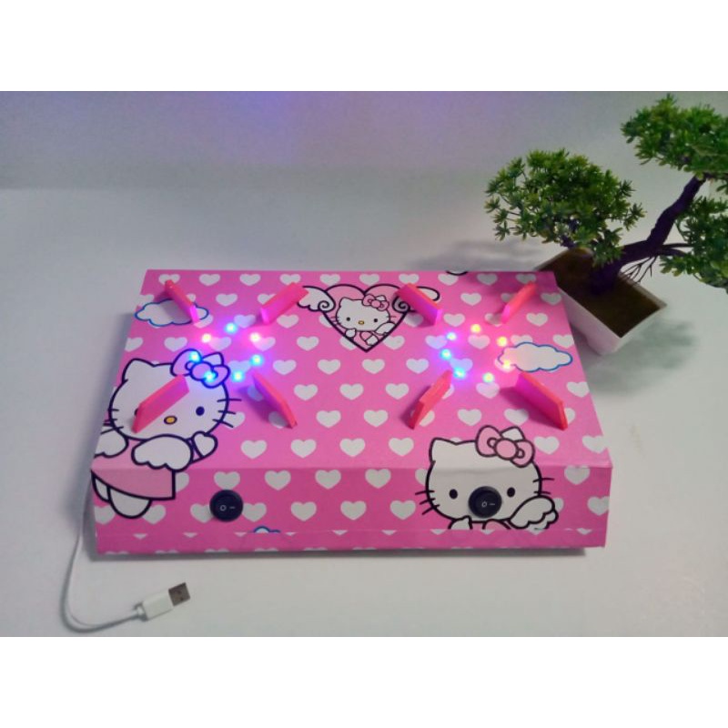 masak masakan kitchen set mainan anak kompor led 2 tungku bisa di CAS