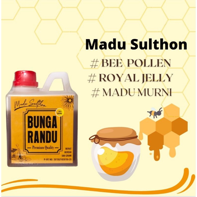 Madu Sulthon Hutan Randu Nett 500gr (Murni 100%)