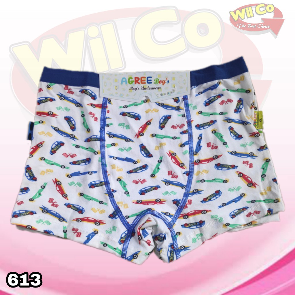 K613 - (Harga 1Pcs) CELANA DALAM ANAK [BOXER] PAKAIAN DALAM ANAK COWOK AGREE KIDS SIZE M - XL