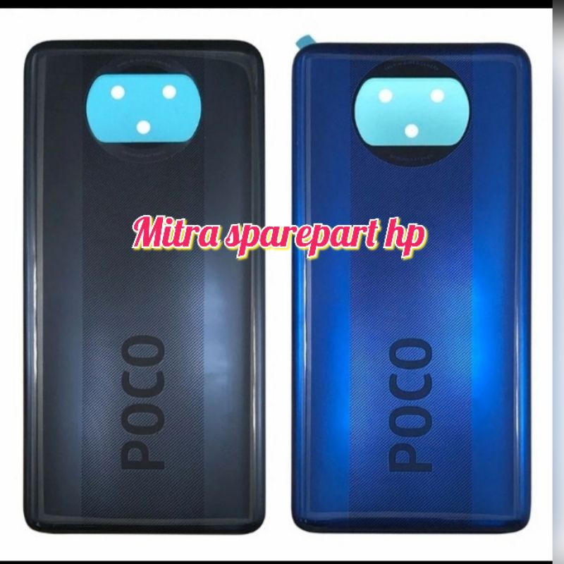 BACKDOOR BACK CASING TUTUP BELAKANG XIAOMI POCOPHONE POCO X3 - POCO X3 NFC ORIGINAL