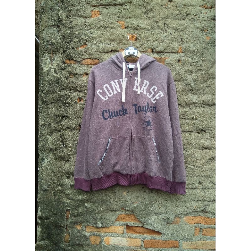SWEATER HOODIE CONVERSE TWO ZIPPER ORIGINAL