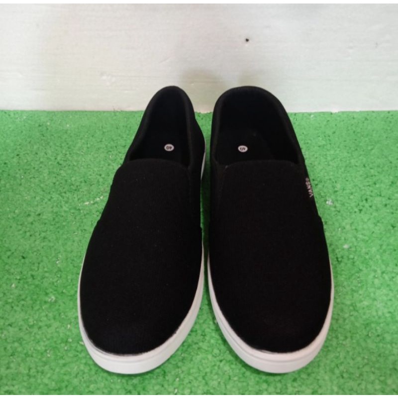 Sepatu slip on pria sepatu slop pria tanpa tali sepatu santai cowok realpict