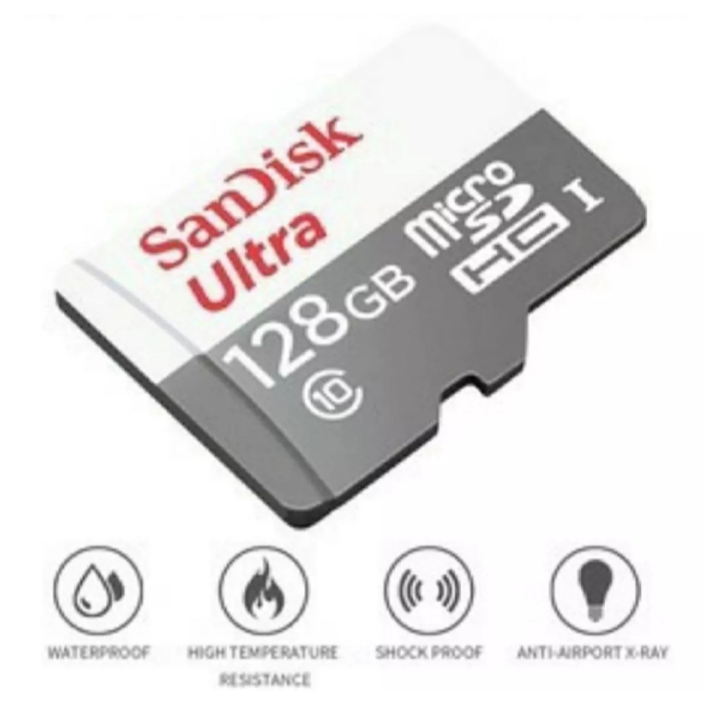 Micro SD Card 128GB Sandisk Ultra Cctv Ip Camera Hp MMC Memory